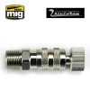 Quick dis-connect air coupler threaded for hose
